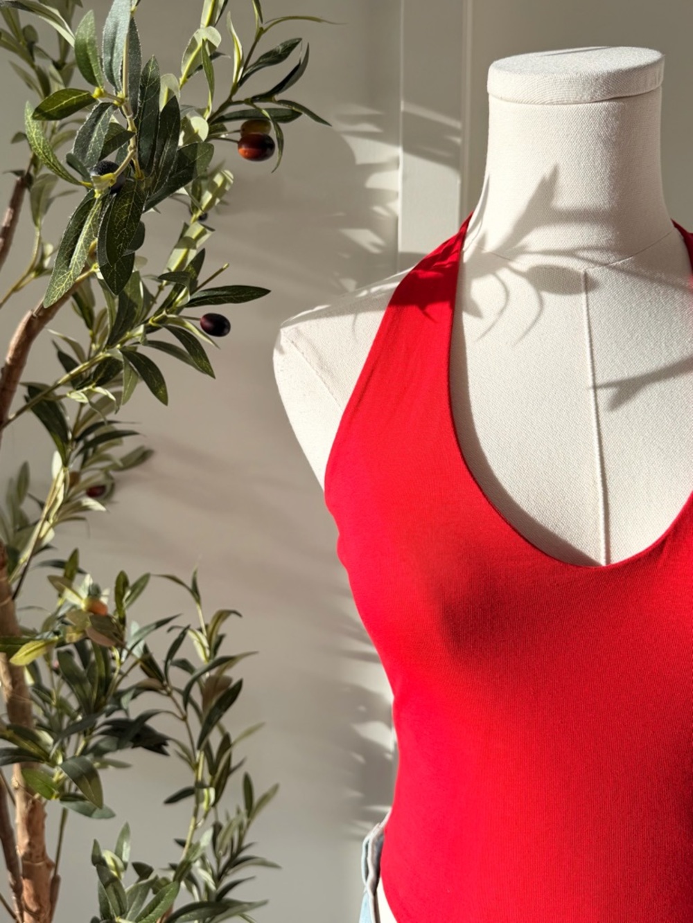 Stradivarius Red Halter Tank Top - Picture 5 of 6